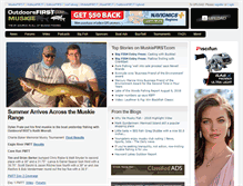 Tablet Screenshot of muskie.outdoorsfirst.com